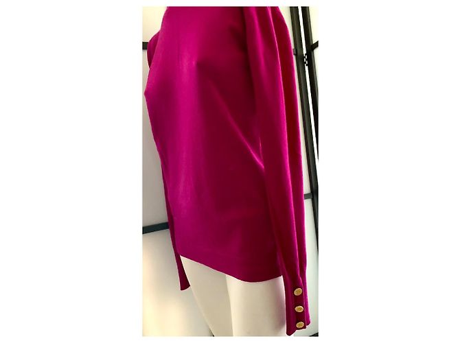 Chanel Malha de Cashmere Fuchsia Fuschia - vista 2