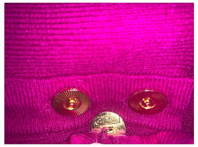 Chanel Malha de Cashmere Fuchsia Fuschia - vista 5