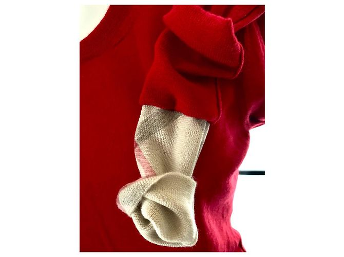 Jersey Burberry de lana rojo Roja - vista 3