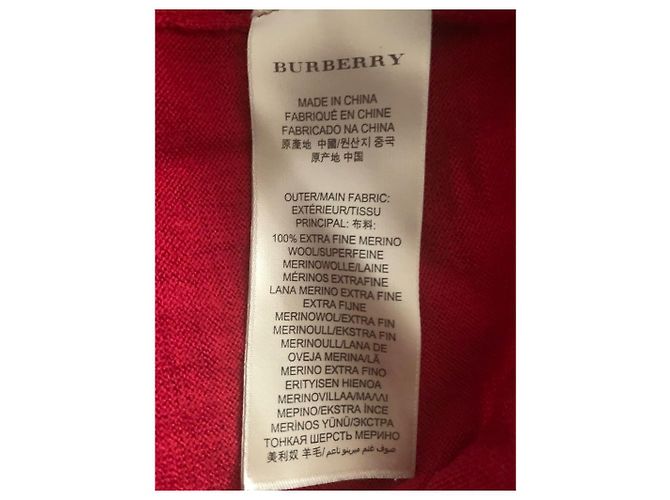 Jersey Burberry de lana rojo Roja - vista 5