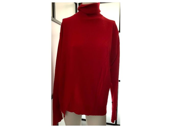 Louis Vuitton Jersey de cachemira rojo oversize M Roja - vista 2