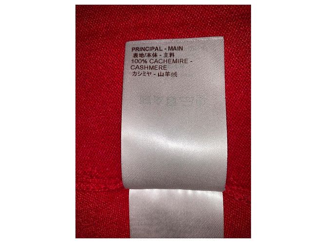 Louis Vuitton Jersey de cachemira rojo oversize M Roja - vista 4