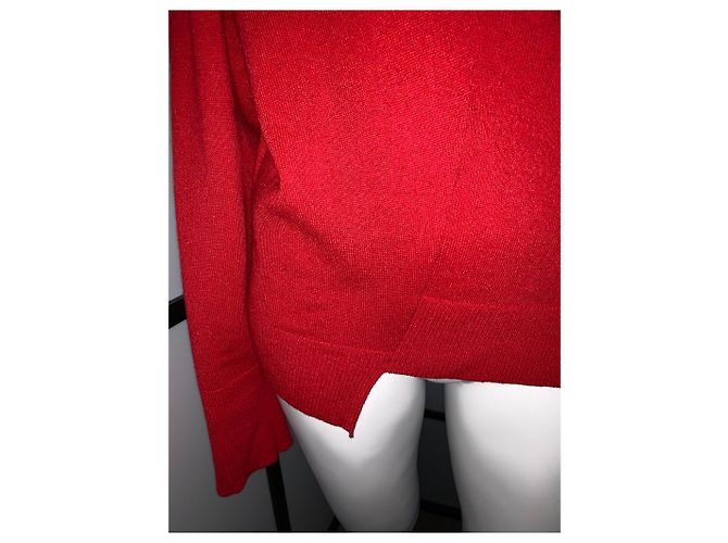 Louis Vuitton Jersey de cachemira rojo oversize M Roja - vista 6