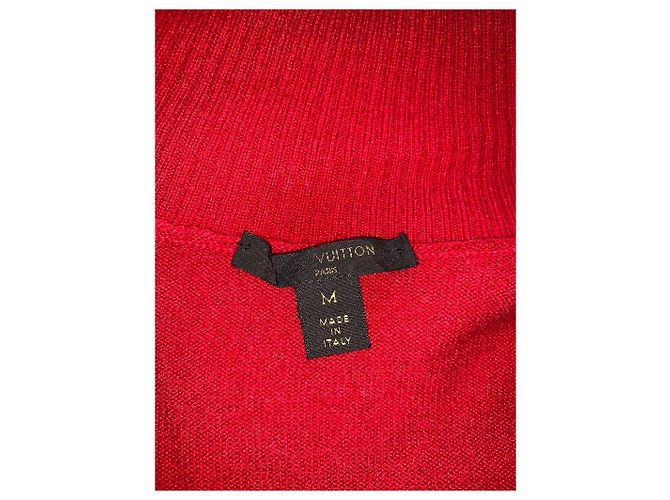 Louis Vuitton Jersey de cachemira rojo oversize M Roja - vista 7