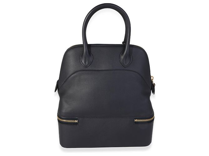 Hermès Hermes Bleu Nuit Evercolor Bolide Secret Ghw Nero - vista 4