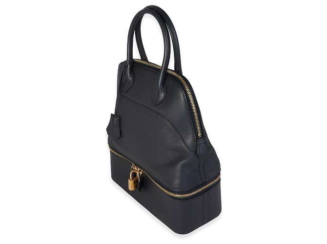 Hermès Hermes Bleu Nuit Evercolor Bolide Secret Ghw Nero - vista 5
