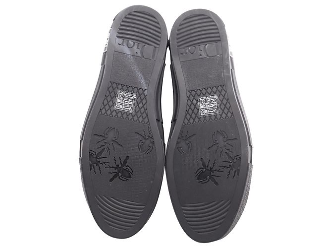 Dior x Sorayama - Imprimé Robot B23 Baskets Monogram en Toile Noire - vue 5