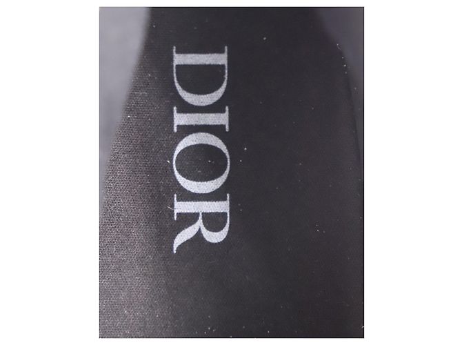 Dior x Sorayama - Imprimé Robot B23 Baskets Monogram en Toile Noire - vue 8