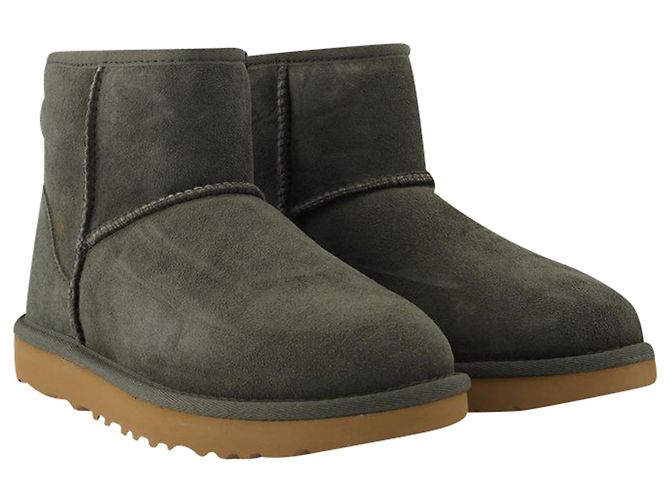Ugg Mini classica in shearling cachi - vista 2