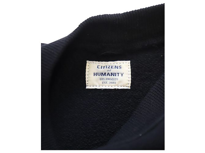 Citizens Of Humanity Pullover mit gerafften Ärmeln aus schwarzer Wolle - Ansicht 7