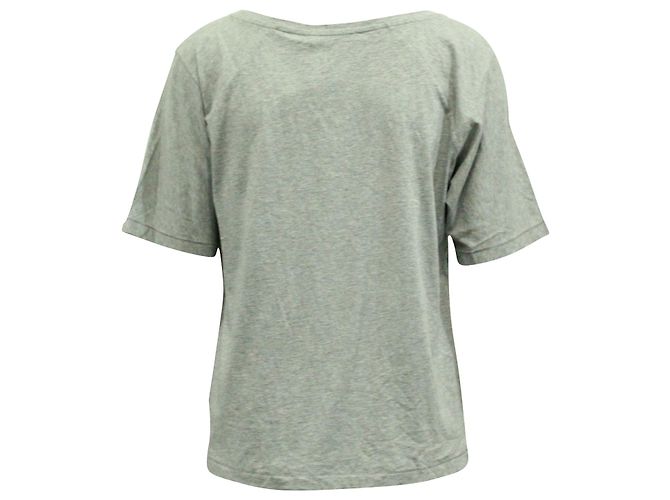 Camiseta Acne Studios Nairobi C Base em Algodão Cinza - vista 3