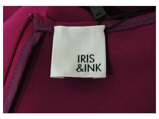 Iris & Ink Etuikleid aus Polyester in Magenta Lila - Ansicht 4