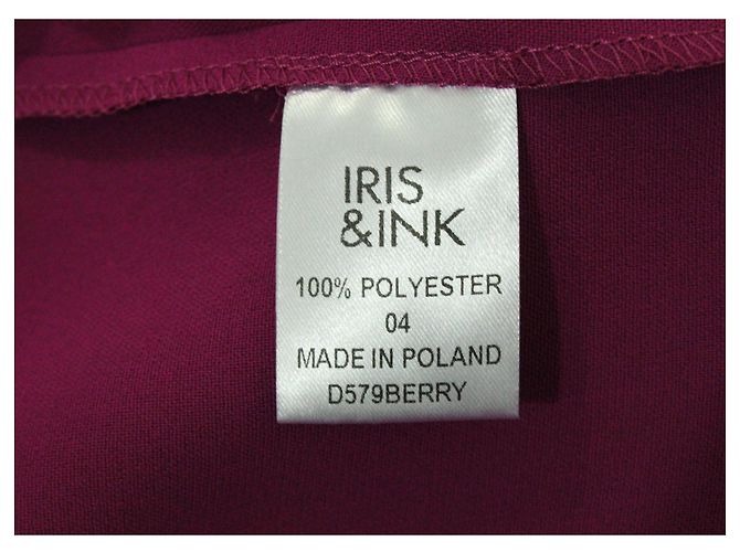 Iris & Ink Etuikleid aus Polyester in Magenta Lila - Ansicht 5