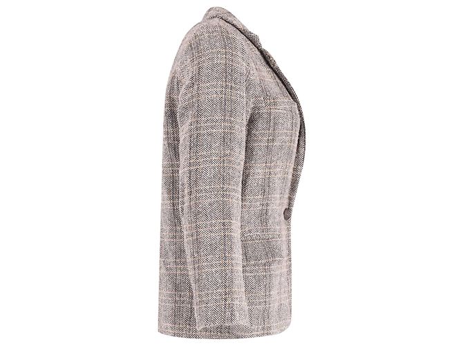 Isabel Marant Etoile Charly Herringbone Blazer in Multicolor Wool - view 2