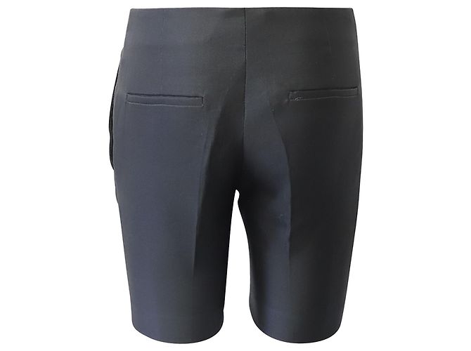 Shorts afunilados Prada em poliéster preto - vista 3