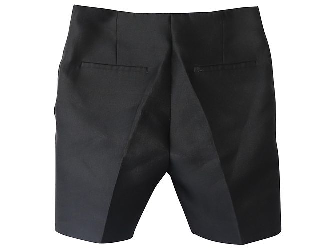 Shorts afunilados Prada em poliéster preto - vista 4