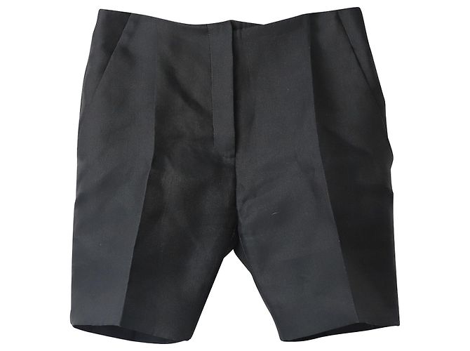 Shorts afunilados Prada em poliéster preto - vista 5