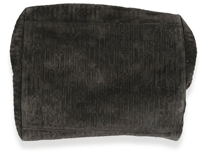 Borsa Louis Vuitton Kohl Suede Whisper Gm Nero - vista 6