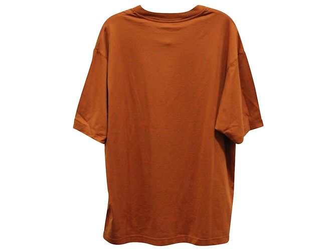 T-shirt girocollo con tasche Acne Studios in cotone marrone - vista 2