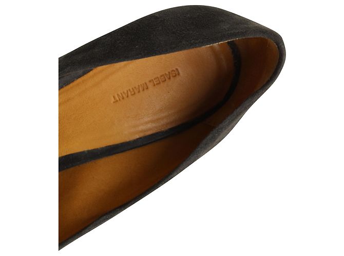Décolleté Isabel Marant Classic in camoscio grigio - vista 7