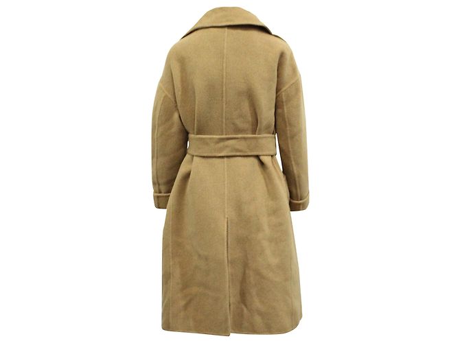 N°21 N.21 Trenchcoat mit Gürtel aus beiger Wolle - Ansicht 3