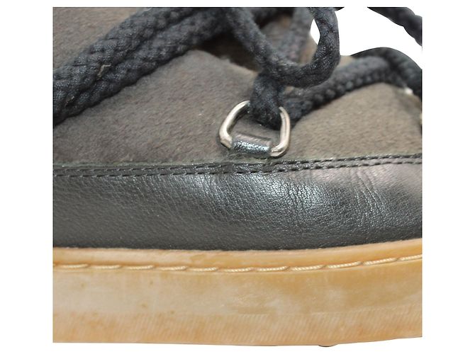 Botines Isabel Marant Nowles de Piel Negra - vista 4