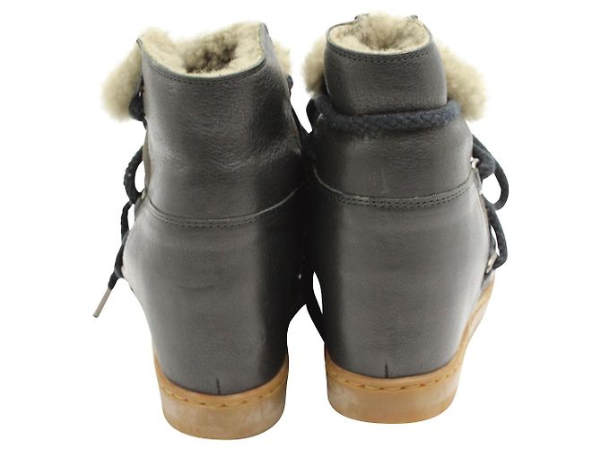 Botines Isabel Marant Nowles de Piel Negra - vista 5