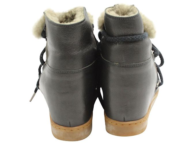 Botines Isabel Marant Nowles de Piel Negra - vista 7