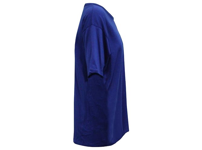 Camiseta de algodón azul con cuello redondo Niagara de Acne Studios - vista 2