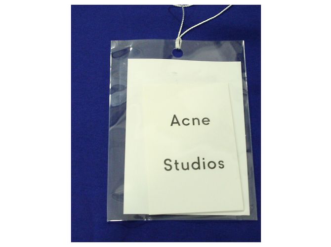 Camiseta de algodón azul con cuello redondo Niagara de Acne Studios - vista 6