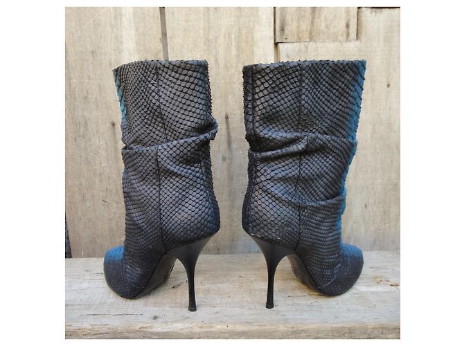 Stivaletti Giuseppe Zanotti p 39,5 Nero Blu - vista 4