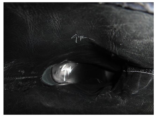 Stivaletti Giuseppe Zanotti p 39,5 Nero Blu - vista 6