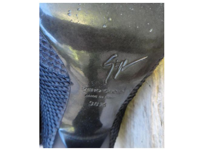 Stivaletti Giuseppe Zanotti p 39,5 Nero Blu - vista 7