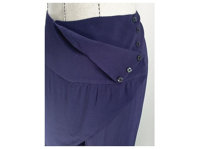 Calça Ann Demeulemeester Roxa de Viscose Roxo - vista 5