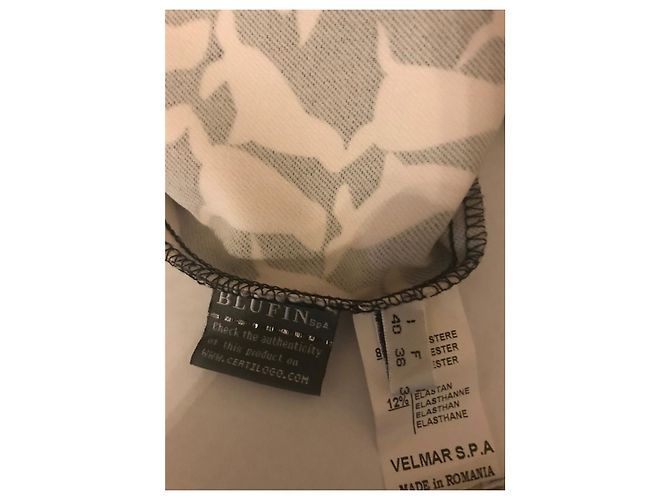 Blumarine Kleid mit Seelöwen-Print Schwarz Weiß - Ansicht 6