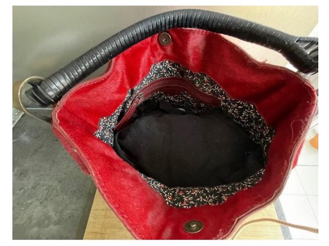 Borsa a mano Kenzo Pagodon in pelle rossa Rosso - vista 3