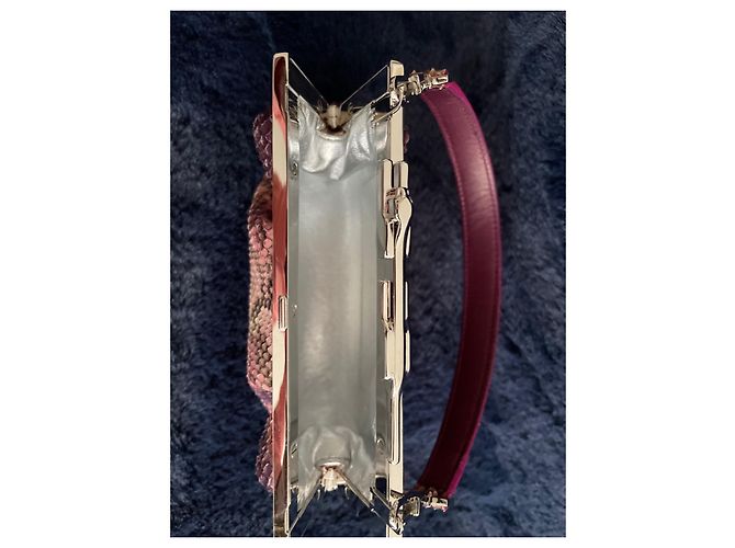 Borsa da sera pantera di Cartier Rosa Viola scuro - vista 2