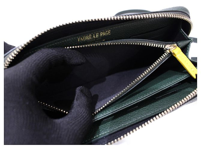 Fauré Le Page FAURE LE PAGE Foret Le Page Pochette Portafoglio Tracolla Portafoglio Tracolla Verde Giallo - view 10