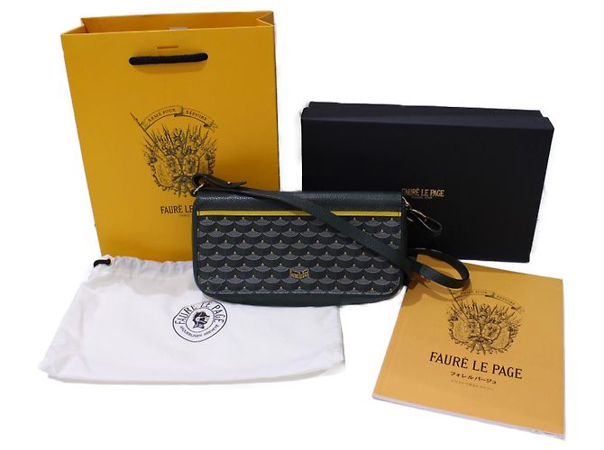 Fauré Le Page FAURE LE PAGE Foret Le Page Pochette Portafoglio Tracolla Portafoglio Tracolla Verde Giallo - view 15