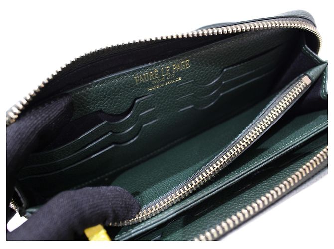 Fauré Le Page FAURE LE PAGE Foret Le Page Pochette Portafoglio Tracolla Portafoglio Tracolla Verde Giallo - view 7