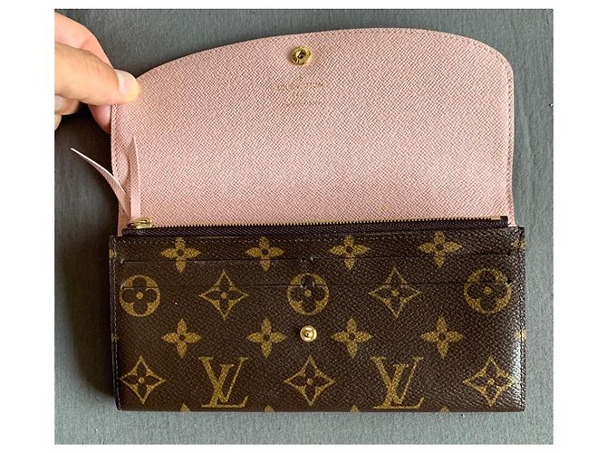 Louis Vuitton Emilie Geldbörse Monogramm Rosa - Ansicht 3