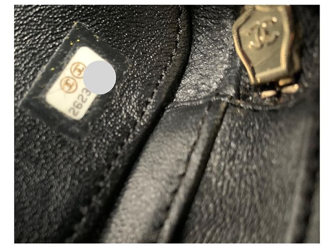 Chanel Filigree Vanity Case in pelle caviar nera Nero - vista 11