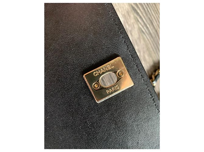 Borsa a tracolla Chanel Trendy CC in pelle trapuntata nera Nero - vista 12