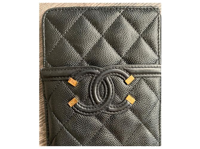 Chanel Monedero Timeless Classique Filigrana Negro - vista 10
