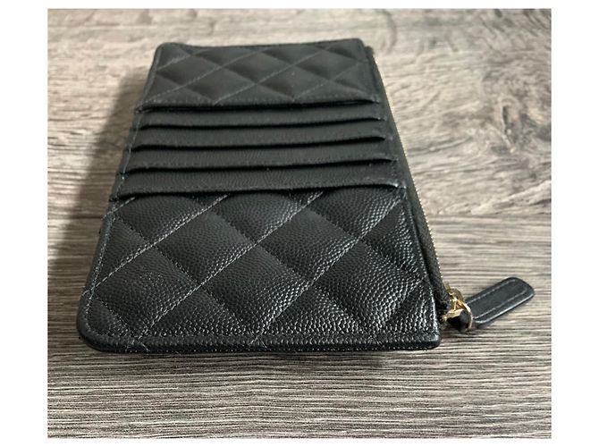 Chanel Monedero Timeless Classique Filigrana Negro - vista 8