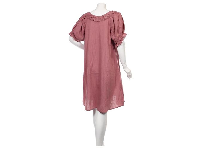 Autre Marque Vestido Rabens Saloner Rose Ashes de Algodón Rosa - vista 2
