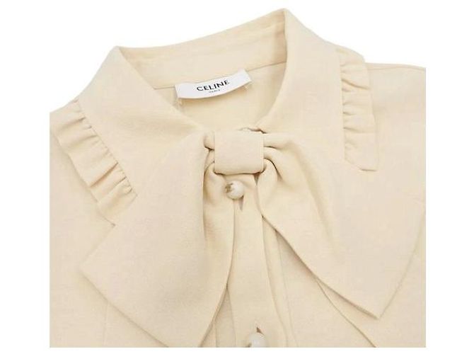 Celine Daoust Blusa Celine com laço grande botão triunfal - vista 5