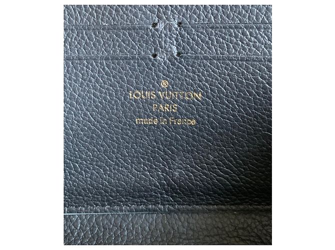 Louis Vuitton Clemence Brieftasche Schwarz Empreinte Leder - Ansicht 3
