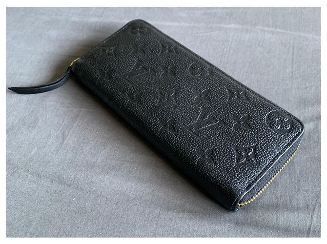 Louis Vuitton Clemence Brieftasche Schwarz Empreinte Leder - Ansicht 5
