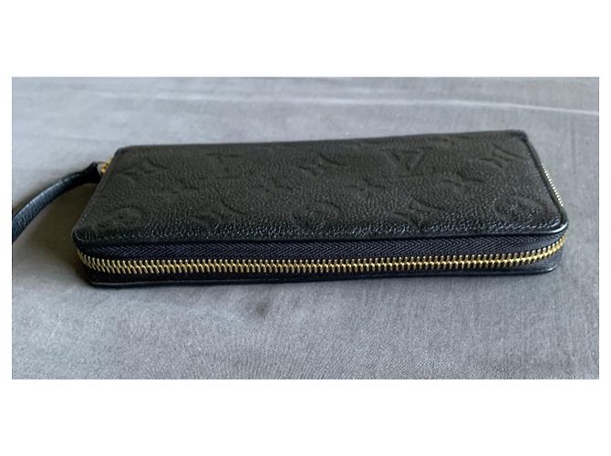 Louis Vuitton Clemence Brieftasche Schwarz Empreinte Leder - Ansicht 7